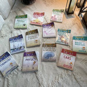 Examkrackers MCAT Textbooks and 101 Passages Complete Set, Mosty Untouched